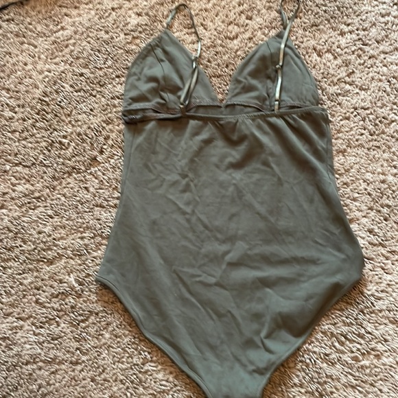 Urban Outfitters-Out from Under-Olive Green Bodysuit - Picture 5 of 6